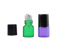El diverso rodillo del aceite esencial de la botella de cristal de los colores mini embotella 1ml 2ml 3ml