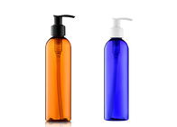 De las botellas botella cosmética plástica anaranjada azul de la bomba de la loción del derramamiento no