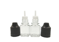 Color y tamaños modificados para requisitos particulares botellas plásticas cuadradas del dropper del apretón de la forma