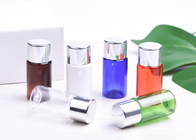 Las botellas plásticas portátiles de la loción, los colores multi vacian el casquillo del aluminio de las botellas del plástico