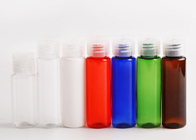 Dos tipos vacian los pequeños colores modificados para requisitos particulares de la botella envases plásticos con la tapa