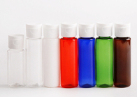 Dos tipos vacian los pequeños colores modificados para requisitos particulares de la botella envases plásticos con la tapa