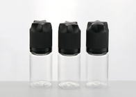 Acaricie el claro vacío material Bootle de la capacidad de la botella de aceite del humo 30ml con el casquillo negro