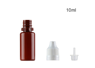 La botella de aceite plástica del humo, 10ml vacia colores modificados para requisitos particulares botella del animal doméstico con el casquillo