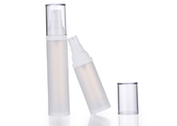las botellas privadas de aire cosméticas plásticas de la bomba 15ml helaron transparente