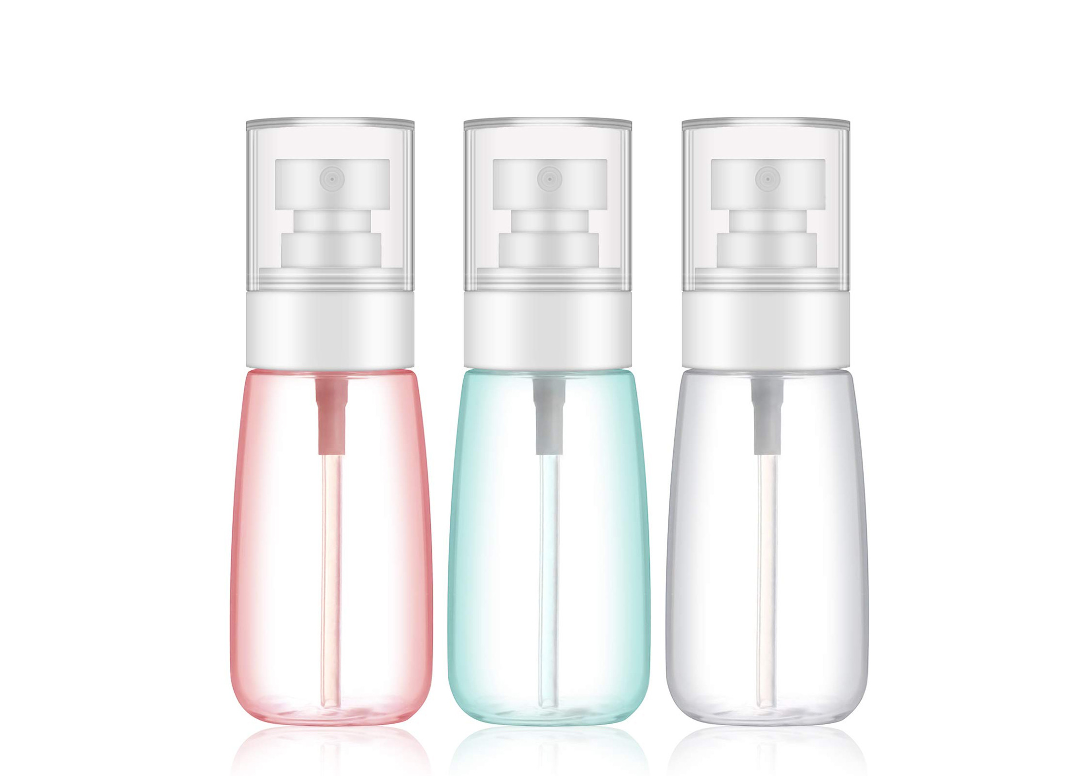 Colores de pequeña capacidad de la botella cosmética portátil del viaje PETG diversos