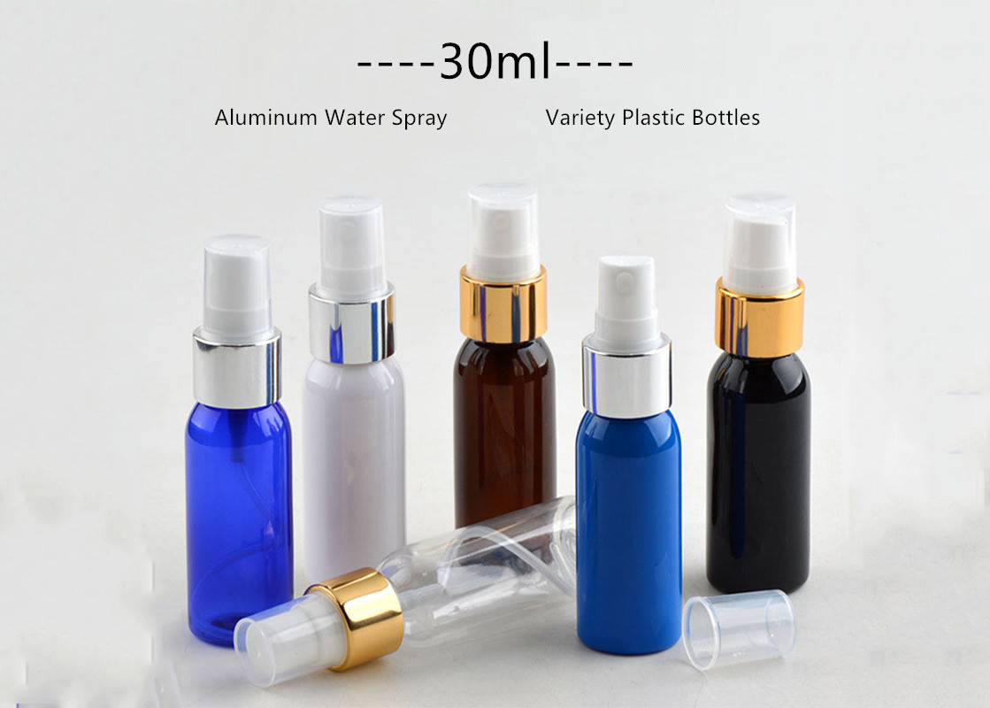 La diversa botella del espray del ANIMAL DOMÉSTICO de los colores, 30ml vacia forma redonda de la botella del espray del atomizador