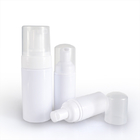Botella clara plástica modificada para requisitos particulares de la bomba de la espuma de las botellas cosméticas del espray del ANIMAL DOMÉSTICO para la crema batida facial de la despedregadora