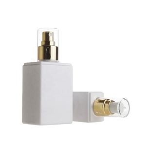 Embalaje de champú PETG de plástico vacío y transparente de color ámbar