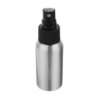 Botellas finas cosméticas portátiles del espray de la niebla de la botella de aluminio negra de plata del espray