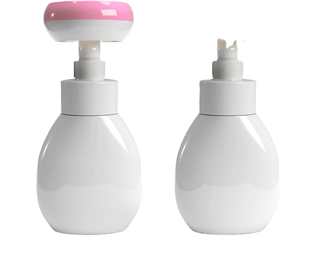 Botella de bomba de limpieza sin derramamiento de espuma perfecta para una distribución suave