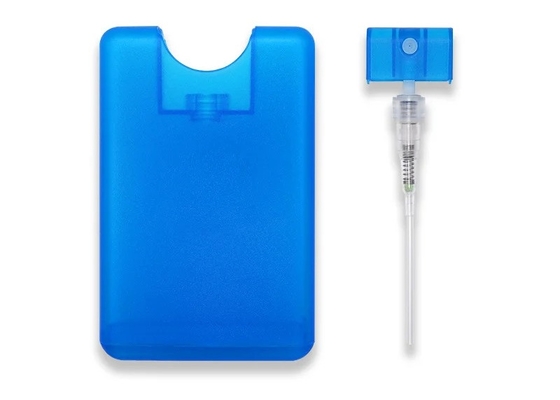 Compacto Mini plástico de bolsillo Spray Perfume Desinfectante para manos Botella de tarjeta de crédito con boquilla de plástico
