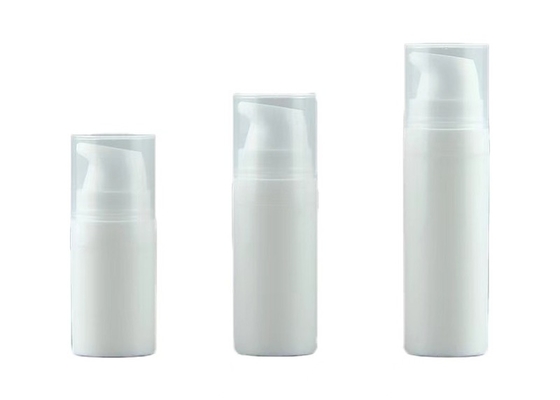 lujo ligero 50ml 80ml botella de bomba sin aire cosmética giratoria reemplazable para crema y cuidado de la piel