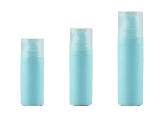 lujo ligero 50ml 80ml botella de bomba sin aire cosmética giratoria reemplazable para crema y cuidado de la piel