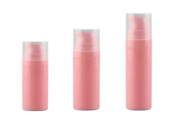 lujo ligero 50ml 80ml botella de bomba sin aire cosmética giratoria reemplazable para crema y cuidado de la piel