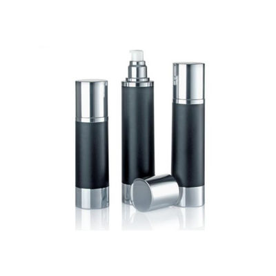 Lujo anodizado de aluminio bomba sin aire botella botella vacía cosmética vacío Premium cuidado de la piel contenedor de suero de capacidad múltiple