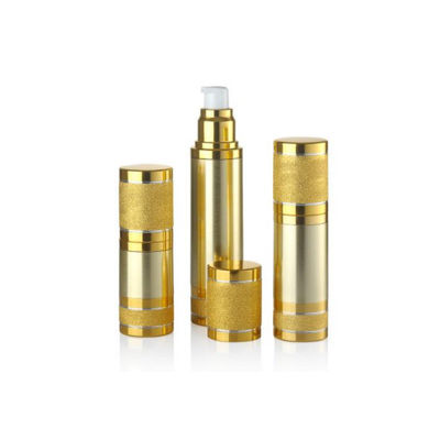 Lujo anodizado de aluminio bomba sin aire botella botella vacía cosmética vacío Premium cuidado de la piel contenedor de suero de capacidad múltiple
