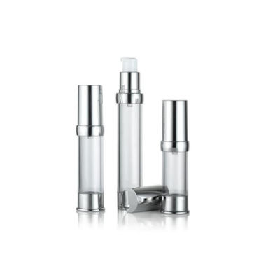 Lujo anodizado de aluminio bomba sin aire botella botella vacía cosmética vacío Premium cuidado de la piel contenedor de suero de capacidad múltiple