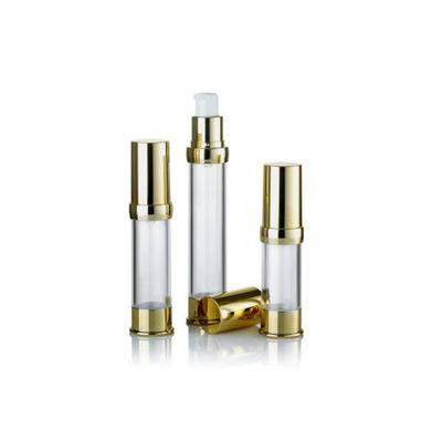 Lujo anodizado de aluminio bomba sin aire botella botella vacía cosmética vacío Premium cuidado de la piel contenedor de suero de capacidad múltiple
