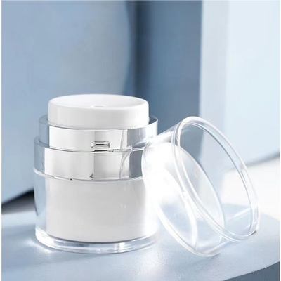 Botella de bomba de aluminio exterior sin aire de 30 ml para el cuidado de la piel envases cosméticos suero facial
