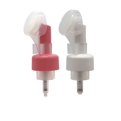 42/410 43/410 bomba de espuma de plástico personalizada con cepillo de silicona para limpieza de la piel facial