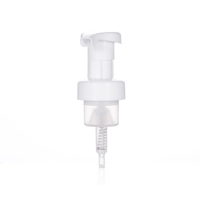 Bomba de espuma para limpieza facial de 42 mm, dispensador de plástico blanco, bomba de loción PP para botella