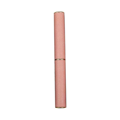 Tubo de lápiz labial de cuero delgado con varios colores y una sensación de cuero que se ve de alta gama