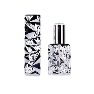 Lápiz labial exterior negro interior tubos de plata rellenables tubos de bálsamo labial porta tubos de brillo labial para recipientes