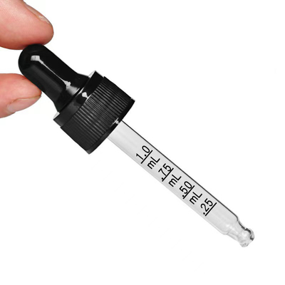 Conveniente gotero de vidrio de plástico de 20 mm Pp con marca de tick para mediciones precisas