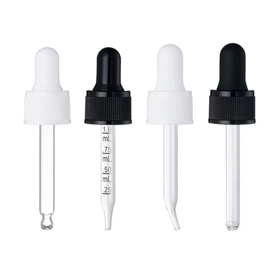 Conveniente gotero de vidrio de plástico de 20 mm Pp con marca de tick para mediciones precisas