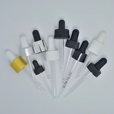 Conveniente gotero de vidrio de plástico de 20 mm Pp con marca de tick para mediciones precisas