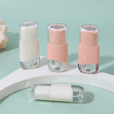 Tubo de lápiz labial vacío de 3.5G personalizado con cerradura de tornillo de sello de goma Tubo de bálsamo labial de plástico para envases de plástico en recipientes cosméticos
