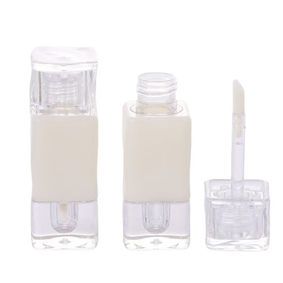 Tubo de lápiz labial de boca redonda vacía de 4g personalizado con cerradura de tornillo de sello de goma Tubo de bálsamo labial de plástico para envases de recipientes cosméticos