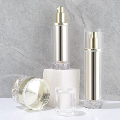 100 ml de acrílico sin aire de la bomba loción facial cosméticos botella de crema frasco conjunto