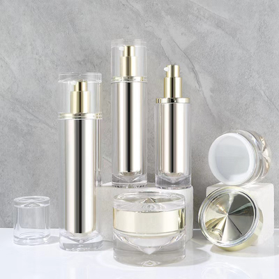 100 ml de acrílico sin aire de la bomba loción facial cosméticos botella de crema frasco conjunto