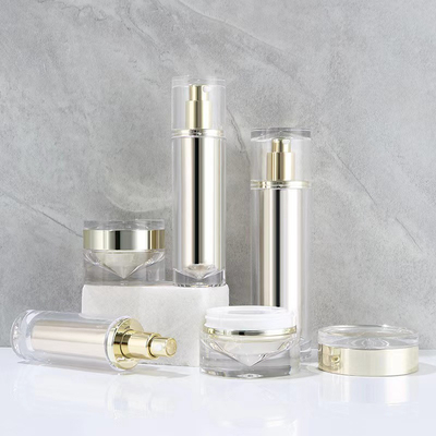 100 ml de acrílico sin aire de la bomba loción facial cosméticos botella de crema frasco conjunto