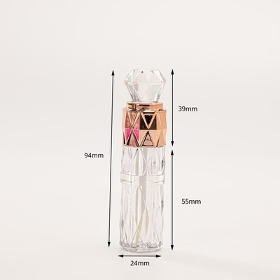 Tubo de lápiz labial de boca redonda vacía de 4g personalizado con cerradura de tornillo de sello de goma Tubo de bálsamo labial de plástico para envases de recipientes cosméticos