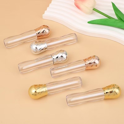 Por mayor, tubo de lápiz labial vacío personalizado de 3.5G con cerradura de tornillo de sello de caucho tubo de bálsamo labial de plástico para envases de recipientes cosméticos