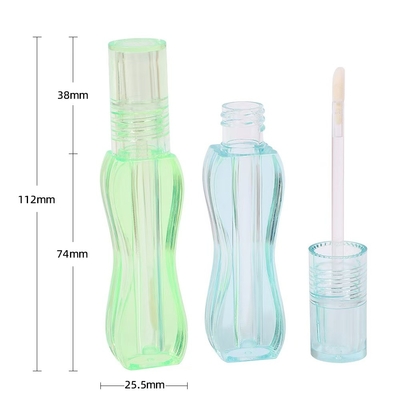 Fábrica 4g tubo de lápiz labial de boca redonda vacía con cerradura de tornillo de sello de goma tubo de bálsamo labial de plástico para envases de recipientes cosméticos