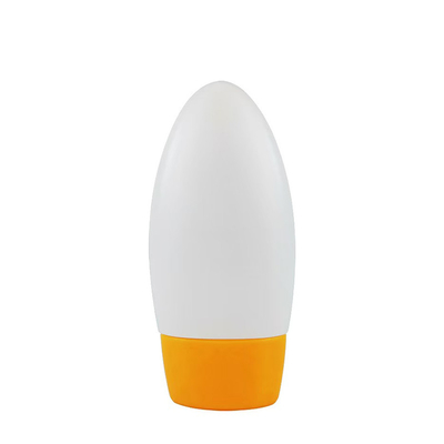 Impresión personalizada proporcionada gratuitamente 30 ml 50 ml de protector solar base de suero loción botella de plástico prensable invertida
