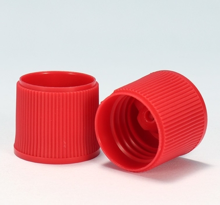 28 415 Turretas de plástico con tornillo de PP rojo con nervaduras