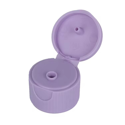 Botella de champú de tornillo tapa de plástico transparente con tapa de aluminio suave y tapa de empuje