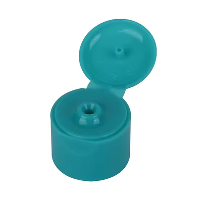 Botella de champú de tornillo tapa de plástico transparente con tapa de aluminio suave y tapa de empuje