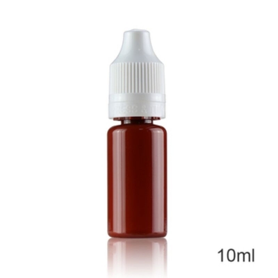 Botella de 10 ml con gotero para botellas de aceite de humo dentro del cierre de empuje y tira