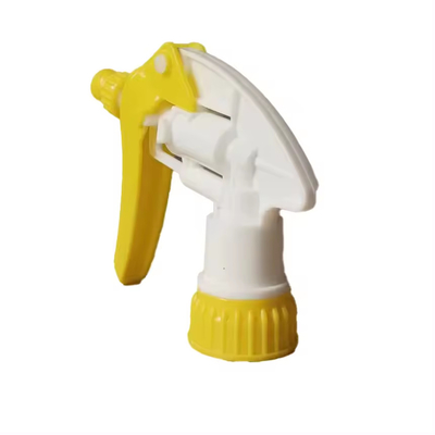 28/400 28/410 D Forma gran salida PP pulverizador de disparo de plástico con tipo de pulverización ajustable Compatible con la mayoría de los productos químicos