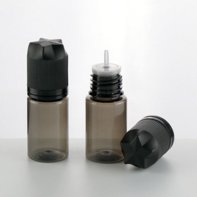 botella de aceite de humo negro de uso plástico