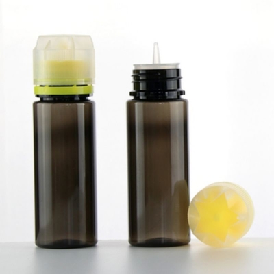 Botella de aceite de humo negro transparente de 30 ml Botella de aceite para mascotas Embalaje de plástico