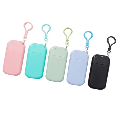 20 ml de desinfectante de manos de bolsillo de perfume botella de aerosoles de tarjeta de crédito con logotipo personalizado