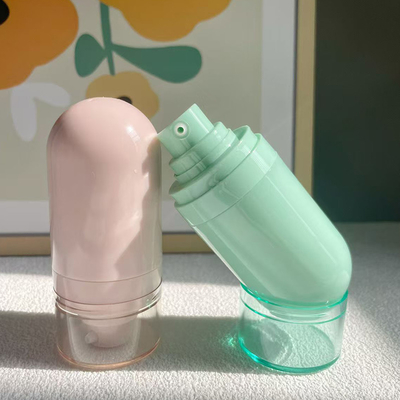 Botella de pulverización de 50 ml Botella invertida Bonita Macarona de color sin aire Botella para el cuidado de la piel