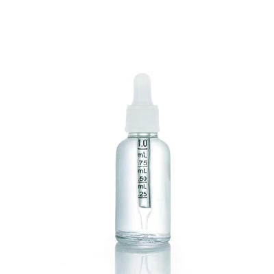 Botella de plástico de 18 mm y botella de vidrio de aceite de ámbar de aceite esencial de 10 ml para viajes o hogar